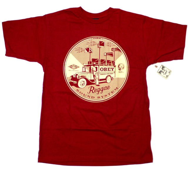OBEY ''Sound System'' Tシャツ 3色展開