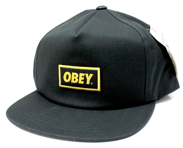OBEY スナップバック CAP ''NEW ORIGNAL'' ブラック